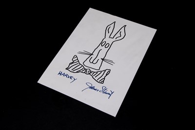 Lot 544 - James Stewart / Harvey Sketch / Signature