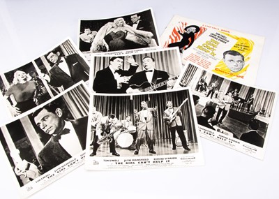 Lot 566 - The Girl Can't Help It Lobby Cards / Front of House Stills and Campaign Book