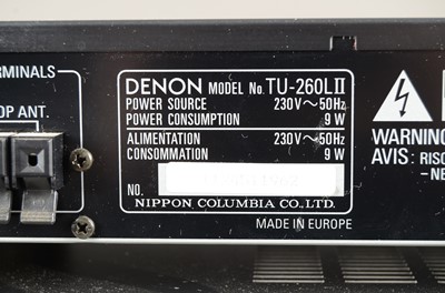 Lot 629 - Yamaha / Denon / Sony Separates
