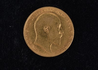Lot 6 - An Edward VII Full Gold Sovereign
