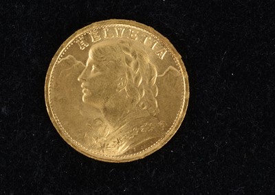 Lot 19 - Switzerland Gold 20 Francs