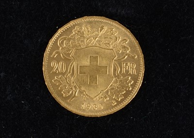 Lot 19 - Switzerland Gold 20 Francs