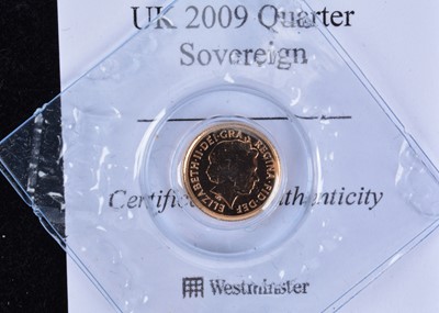Lot 20 - A modern Elizabeth II Gold Quarter Sovereign