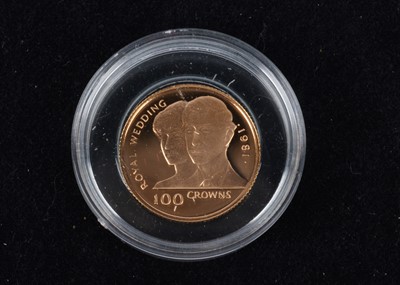 Lot 24 - A 1981 Turks and Caicos Gold Proof 100 Crowns