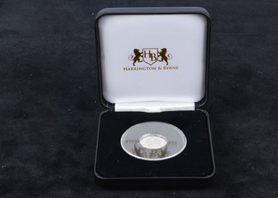 Lot 25 - A 2017 Alderney Platinum proof half sovereign commemorative coin