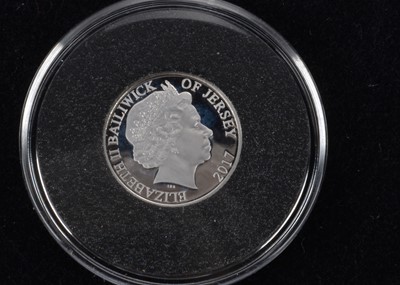 Lot 26 - A modern platinum proof penny coin