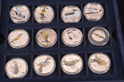 Lot 31 - A Collection of twelve Silver Proof Coins Commemorating the Battle of Britain