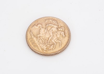 Lot 50 - An Edward VII Gold Half Sovereign