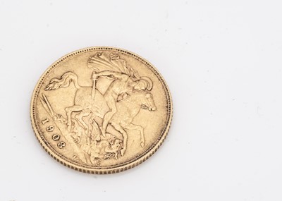 Lot 51 - An Edward VII Gold Half Sovereign