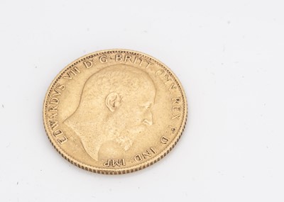 Lot 51 - An Edward VII Gold Half Sovereign