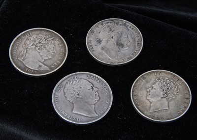 Lot 72 - A collection of four British Half Crowns