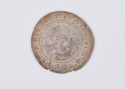 Lot 89 - A white metal coin in the style of an Edward VI hammered silver shilling