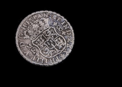 Lot 104 - An 18th century Spanish Empire 8 Reales Style white metal coin