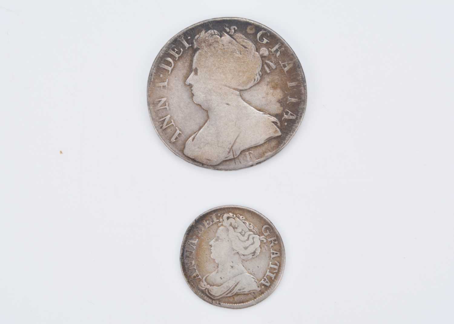 Lot 113 - Two British Silver Queen Anne coins