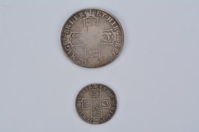 Lot 113 - Two British Silver Queen Anne coins