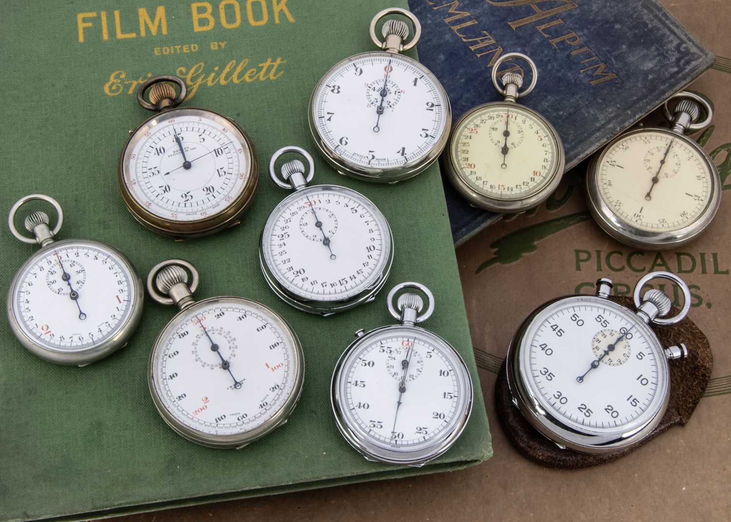 Lot 15 - Nine 20th century stopwatches