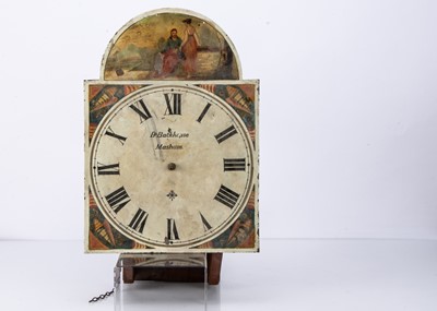Lot 23 - An 18th century longcase clock movement