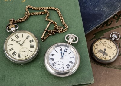 Lot 27 - Three railway related pocket watches