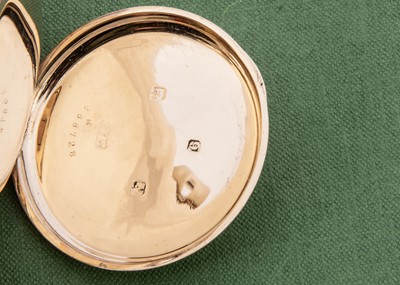 Lot 29 - A George V period 9ct gold half hunter pocket watch