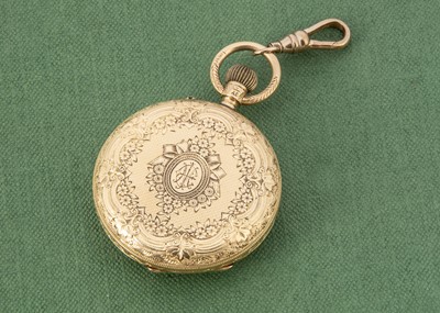 Lot 31 - A Victorian 18ct gold lady's open faced pocket watch