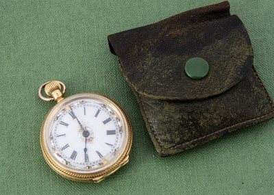 Lot 32 - A Victorian 18ct gold lady's open faced pocket watch