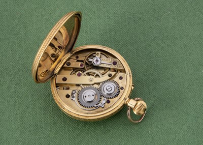 Lot 32 - A Victorian 18ct gold lady's open faced pocket watch