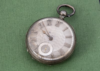 Lot 36 - A late Victorian continental silve open faced pocket watch