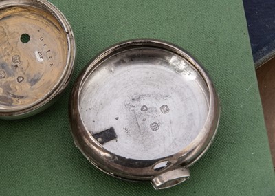 Lot 43 - A first half of 19th Century silver pair cased watch