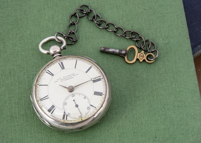 Lot 45 - A Victorian silver open faced pocket watch by James Houghton of Liverpool