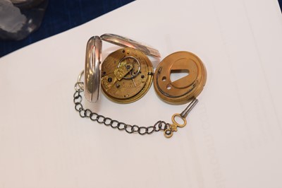 Lot 45 - A Victorian silver open faced pocket watch by James Houghton of Liverpool