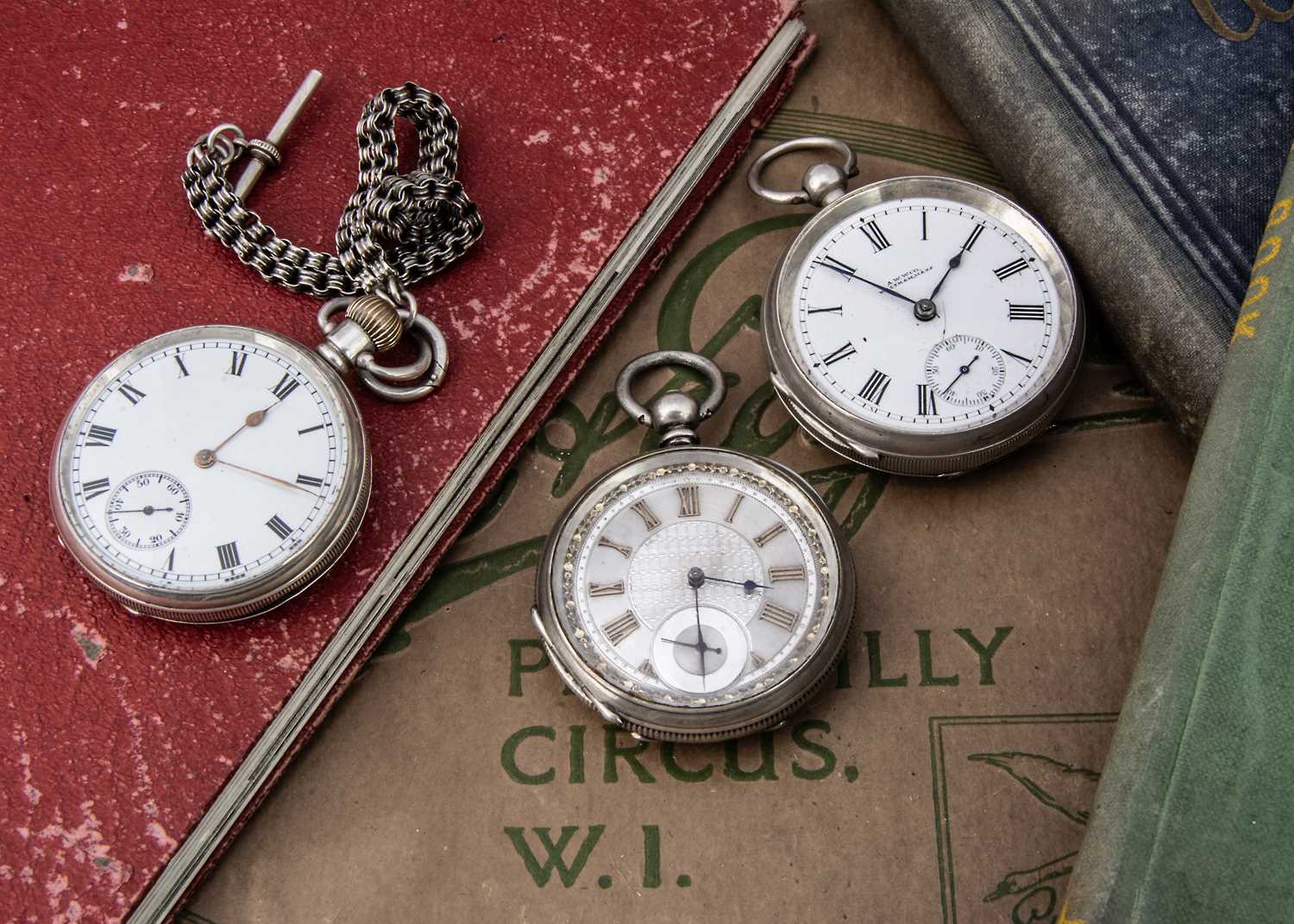 Lot 59 - Three Victorian and later silver open faced pocket watches