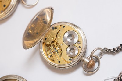 Lot 59 - Three Victorian and later silver open faced pocket watches