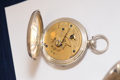 Lot 59 - Three Victorian and later silver open faced pocket watches