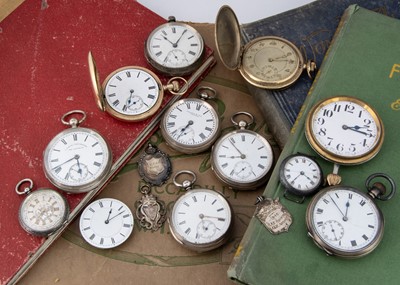 Lot 60 - A group of pocket watches and other related items