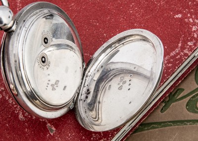 Lot 66 - An oversized Victorian silver open faced pocket watch