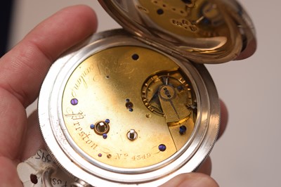 Lot 66 - An oversized Victorian silver open faced pocket watch