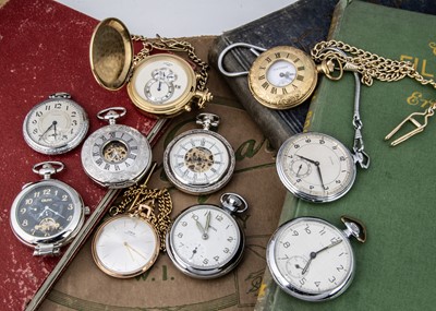 Lot 68 - Ten second half 20th century pocket watches