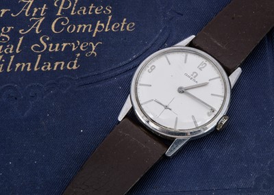 Lot 87 - A circa 1960's Omega manual wind stainless steel wristwatch