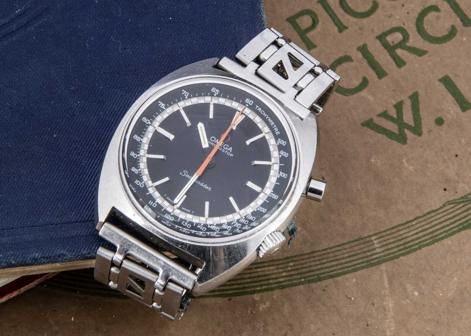 Lot 88 - A circa 1960's Omega Chronostop Seamaster manual wind stainless steel wristwatch