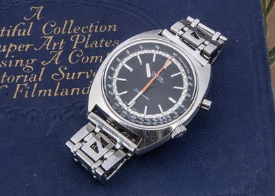 Lot 88 - A circa 1960's Omega Chronostop Seamaster manual wind stainless steel wristwatch