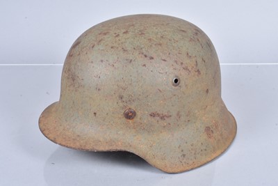 Lot 708 - A German M35 SS single decal helmet