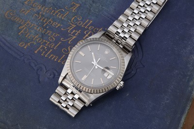 Lot 114 - A 1970s and later Rolex Oyster Perpetual Datejust stainless steel wristwatch