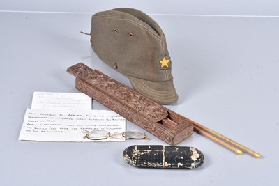 Lot 709 - A WWII Japanese Officer's Cap