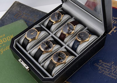 Lot 125 - Six Smiths De Luxe gold plated wristwatches