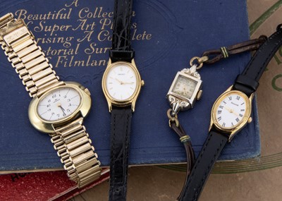 Lot 136 - Four 1970's and later ladies wristwatches