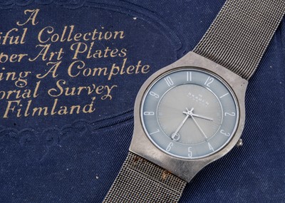 Lot 146 - A modern Skagen Titanium quartz wristwatch