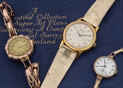 Lot 148 - Two vintage 9ct gold ladies wristwatches