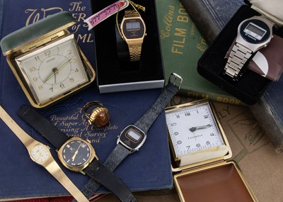 Lot 170 - Five wristwatches and three other timepieces