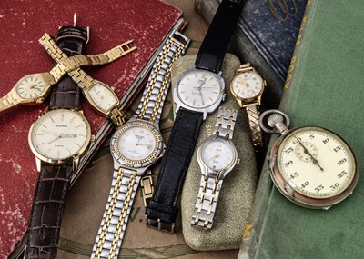 Lot 190 - Seven watches and a stopwatch