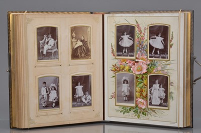 Lot 19 - A Cabinet Card  & Carte de Visite and Chromolitho Album